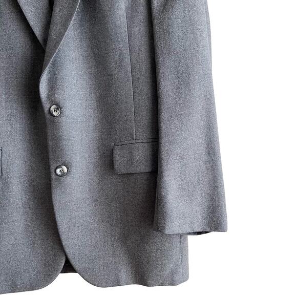 Lord & Taylor Vintage 1950s Gray Flannel Suit Jacket 100% Pure Wool, Size 38R - Picture 5 of 9